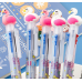 CANETA 6 CORES DECORADA FLAMINGO 