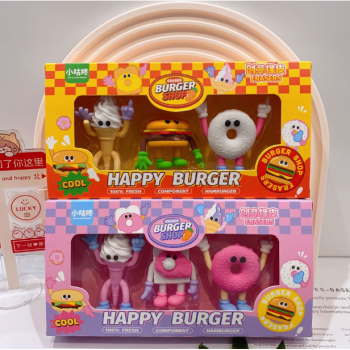 BORRACHA CRIATIVO HAPPY BURGER SHOP