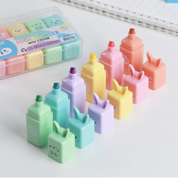 MINI MARCA TEXTO 6 KIT COELHO COR FLUORESCENTES