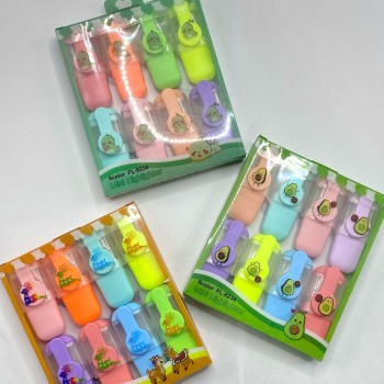 MINI MARCA TEXTO 8 CORES COLORIDOS 