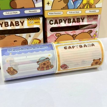 ROLO BLOCO DE ANOTAÇÃO POST IT CAPIVARA