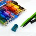 KIT DE COLORIR CANETA E LAPIS DE COR CONJUNTO COM GIZ CERA