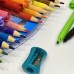 KIT DE COLORIR CANETA E LAPIS DE COR CONJUNTO COM GIZ CERA