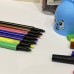 CANETINHA 12 CORES HIDROGRÁFICA COM PORTA CANETA GATINHO