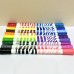 KIT 10 CANETINHA PONTA DUPLA 2 EM 1 20 CORES PONTA GROSSO