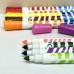 KIT 10 CANETINHA PONTA DUPLA 2 EM 1 20 CORES PONTA GROSSO
