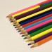 LÁPIS DE COR NEON 12 CORES COM 6 CORES CORPO TRIANGULAR BRW