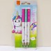 LAPIS GRAFITE PRETO BRW JUMBO INFANTIL UNICORNIO TRIANGULAR BIG 3 UNIDADES