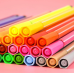 CANETINHA HIDROGRÁFICA 12 CORES ROSA/AZUL MODELO SIMPLES COM ALÇA