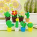 BORRACHA CACTO KIT ERASER FOFO CRIATIVO SPRING TIME