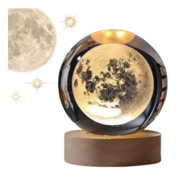 Luminária Cúpula Acrílico Lua 8cm - 70165