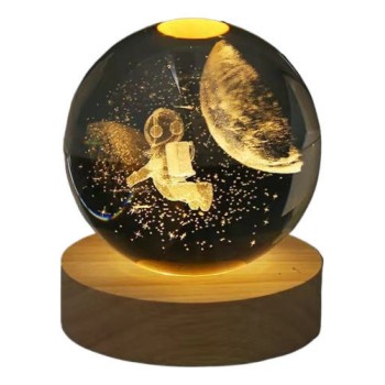 Luminária Cúpula Acrílico Astronauta 6cm CX-70311