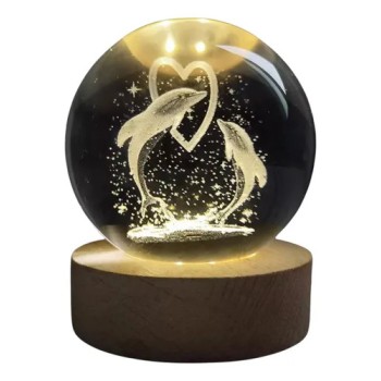 Luminária Cúpula Acrílico Golfinho 8cm - 70313