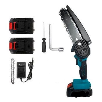 Moto Serra Elétrica Mengtai com 2 Bateria 26V Bivolt 3.0Ah Li-ion Recarregável 70323