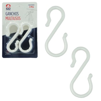 GANCHOS MULTIUSO PLASTICO 6PÇS GH0511A