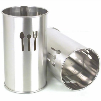 PORTA TALHERES REDONDO INOX  5925