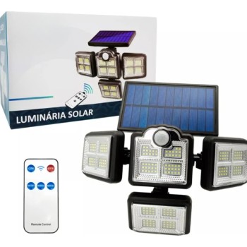 LUMINARIA SOLAR COM SENSOR DE MOVIMENTO LKY0050
