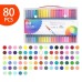 KIT DE CANETINHAS 2 EM 1 - 80 CORES / SCB006