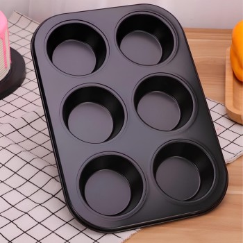 FORMA PARA CUPCAKE 6 CAVIDADES ANTIADERENTE KL1041