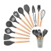 JOGO DE COZINHA KIT C/ 12 PÇS DE SILICONE HYP2503