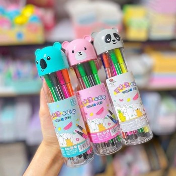KIT CANETA WASHABLE COLOR 12 CORES YGB085
