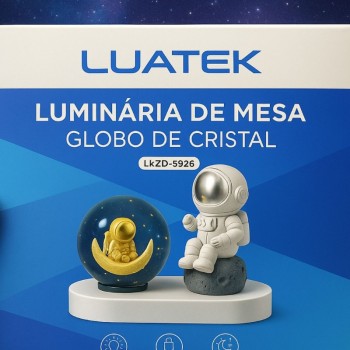 LUMINARIA DE MESA BOLA DE CRISTAL LKZD5926