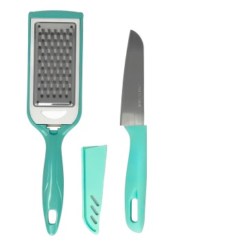 KIT RALADOR E FACA 2PÇS KITCHEN 