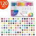 KIT DE CANETINHAS 2 EM 1 - 120 CORES / SCB008
