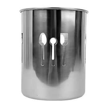 PORTA TALHERES REDONDO INOX  5925