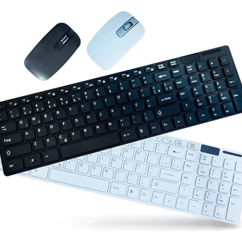 TECLADO E MOUSE SEM FIO KA-666