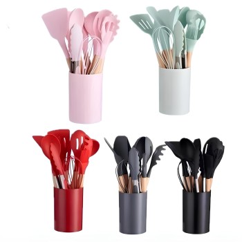 JOGO DE COZINHA KIT C/ 12 PÇS DE SILICONE HYP2503