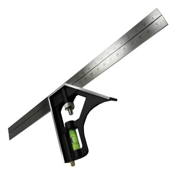 ESQUADRO COMBINADO INOX COM NIVEL BOM6514