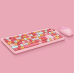 Kit Teclado e Mouse Sem Fio Mofii 666 – Design Retrô com Cores Criativas
