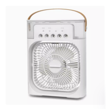 Ventilador Portátil com Função Umidificador e Alça de Couro Sintético