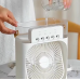 Ventilador Portátil com Função Umidificador e Alça de Couro Sintético