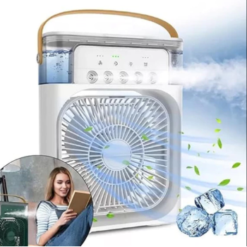 Ventilador Portátil Umidificador com Reservatório de Gelo – Modelo Grande