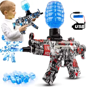 Brinquedo Arminha MP5 Bolinhas De Gel Elétrica Automática