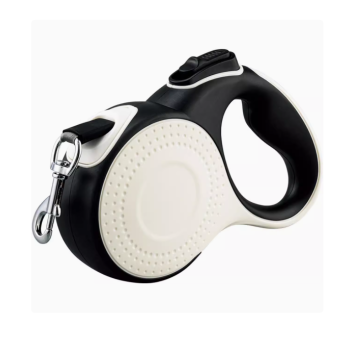 Guia Retrátil para Pets 5M – Design Robusto com Trava Deslizante – Verde e Branco