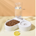Comedouro e Bebedouro Automático 2 em 1 para Pets – Design de Canto Otimizado