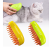 Escova Recarregável para Pets – Cerdas de Silicone com Reservatório Interno – Modelo Mango