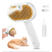 Escova Elétrica Recarregável com Spray para Higiene de Pets – Cerdas Metálicas com Reservatório