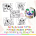 Livro De Colorir Stitch Estilo Bobbie Goods 50 Desenhos Capa Dura Folha Acetato Anti Stress Pintar