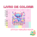 Livro De Colorir Stitch Estilo Bobbie Goods 50 Desenhos Capa Dura Folha Acetato Anti Stress Pintar