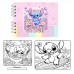 Livro De Colorir Stitch Estilo Bobbie Goods 50 Desenhos Capa Dura Folha Acetato Anti Stress Pintar