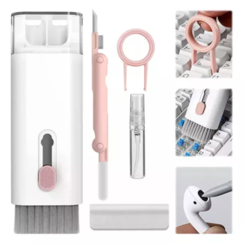 Kit 7 em 1 Escova de Limpeza para Teclado, Fone de Ouvido e Celular – Portátil e Multifuncional