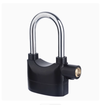 Cadeado Anti-Roubo com Alarme – À Prova d'Água, Ideal para Moto, Bicicleta, Portão e Veículos Elétricos