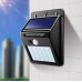 Luminária Solar de Parede com Sensor de Movimento – 20 LEDs | Ideal para Jardim, Área Externa e Corredores