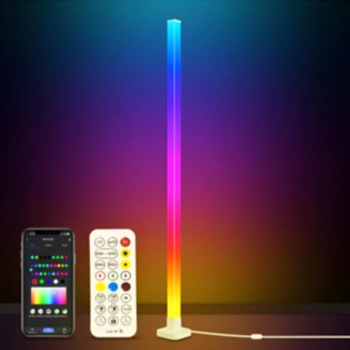 Lâmpada de Piso LED com Controle Remoto – Interface USB, Mudança de Cor RGB, Ideal para Quarto e Ambientes Modernos