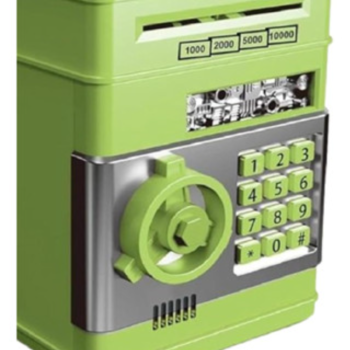 Mini Cofre Digital Eletrônico Automático inseri Nota Moeda