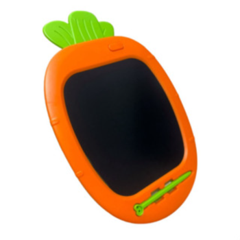 Lousa Mágica Infantil LCD 8,5” – Formato Cenoura, Escrita Colorida